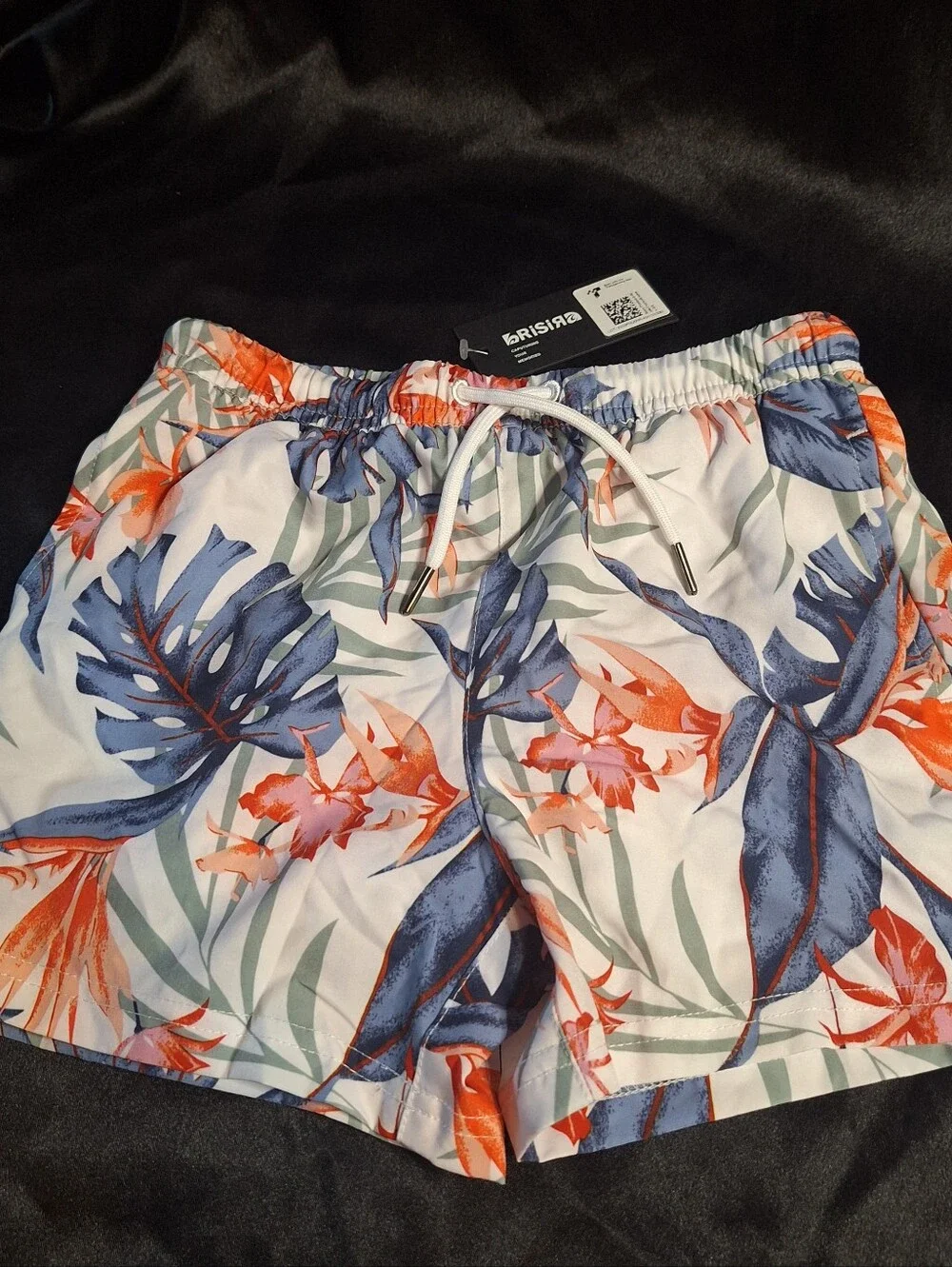 NWT BRISIRA Swim Trunks~Bathing Suit~Swim Wear~Shorts~Boys 5-6~Tropical